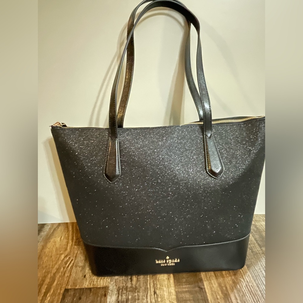 Black Kate Spade Sparkle Purse